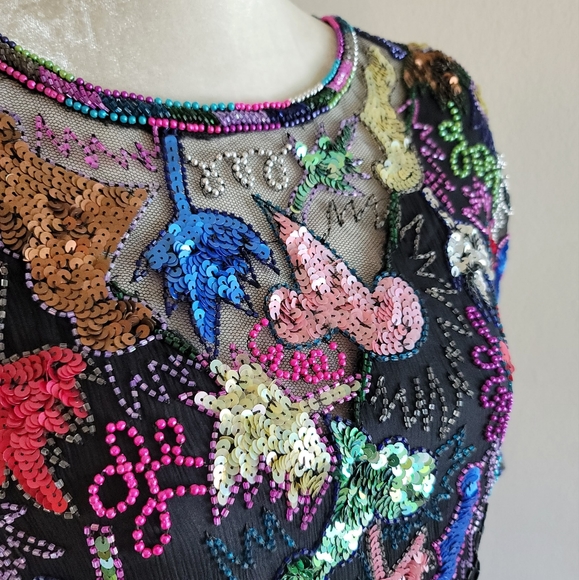VTG 80s Swee Lo Sequin Dress - Picture 10 of 10